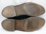 12 B FLORSHEIM Imperial Kenmoor 92604 Wingtip Dress Shoes 5 Nail V-Cleat VTG Black