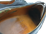 12 B FLORSHEIM Imperial Kenmoor 92604 Wingtip Dress Shoes 5 Nail V-Cleat VTG Black