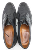 12 B FLORSHEIM Imperial Kenmoor 92604 Wingtip Dress Shoes 5 Nail V-Cleat VTG Black