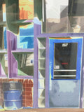Greyhound Bus Depot Print 2004 Art Photo Pocatello Idaho Neon Light