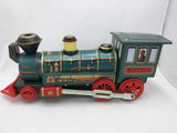 Western Tin Train Battery Operated Locomotive Modern Toy Japan