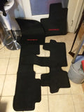 Rare OEM PT926 Captain Floor Mats Highlander Toyota 7 Pass Red Logo 4 Piece Set 2014-19?