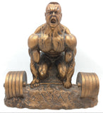 Niels Andersen Deadlift Sculpture MALE Body Builder Art Trophy Bookend BODYBUILDER building Weight lifting