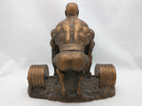 Niels Andersen Deadlift Sculpture MALE Body Builder Art Trophy Bookend BODYBUILDER building Weight lifting