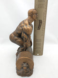 Niels Andersen Deadlift Sculpture MALE Body Builder Art Trophy Bookend BODYBUILDER building Weight lifting