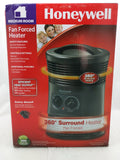 New 1500W Honeywell Manual 360 Degree Surround Heater Black Fan Forced HHF360VWM