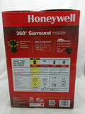 New 1500W Honeywell Manual 360 Degree Surround Heater Black Fan Forced HHF360VWM