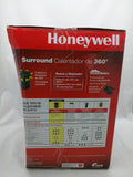 New 1500W Honeywell Manual 360 Degree Surround Heater Black Fan Forced HHF360VWM
