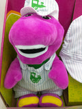 New 11" Barney Dinosaur Train Conductor Railroad Plush Kids Hat Mattel
