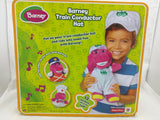 New 11" Barney Dinosaur Train Conductor Railroad Plush Kids Hat Mattel