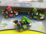 6 New Mario Kart Eight Car Figure Pull Speed Back Action 1:43 Peach Yoshi Figurine Stadlbauer