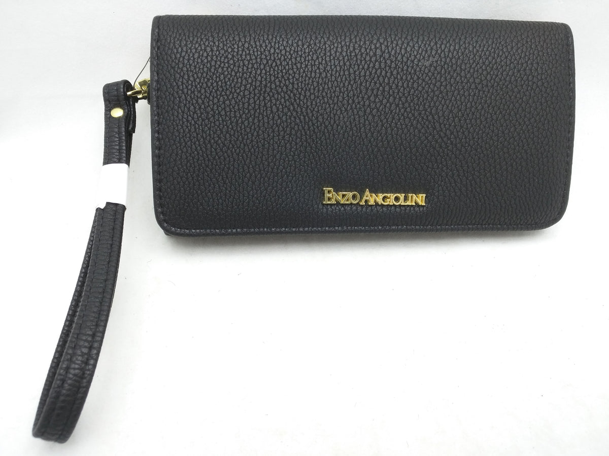 New Enzo Angiolini Black Womens Wallet Coin CC Zipper Clutch  display picture 3