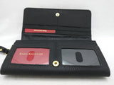 New Enzo Angiolini Black Womens Wallet Coin CC Zipper Clutch