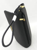 New Enzo Angiolini Black Womens Wallet Coin CC Zipper Clutch