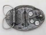 1984 Challenger Space Shuttle Belt Buckle Bergamot Enamel NASA