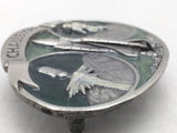 1984 Challenger Space Shuttle Belt Buckle Bergamot Enamel NASA