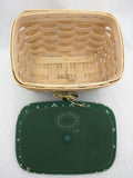 2000 Longaberger Basket 1999 Heart of Dresden Lid Justin 8x6x5