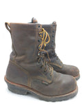 9.5 Safety Toe Red Wing Boots Work Logger Men Lace 4420 Box