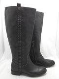 7.5 Sam Edelman Prina Leather Tall Knee High Riding Boot Black Studded