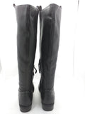 7.5 Sam Edelman Prina Leather Tall Knee High Riding Boot Black Studded