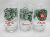 4 Sinclair Logo Gasoline Drinking Glasses 1916 1926 Station
