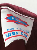 WWF Hat Wonder Woman Dr Pepper Logo Maroon Nissin Cap VTG Velcro