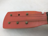 AS-IS 2 Birds Ukulele Mini Acoustic 6 String Guitar Pyrography Wood Burning Lyre Logo Uke