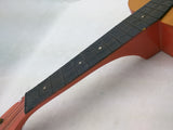 AS-IS 2 Birds Ukulele Mini Acoustic 6 String Guitar Pyrography Wood Burning Lyre Logo Uke