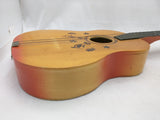 AS-IS 2 Birds Ukulele Mini Acoustic 6 String Guitar Pyrography Wood Burning Lyre Logo Uke