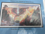 2 Yellowstone Artecy Cross Stitch Pattern Geyser Grand Canyon National Park 10310 11334