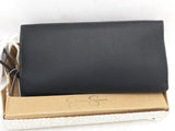New Frankie Wallet Jessica Simpson Black Logo Wallet Zip Around Snap $45 MSRP