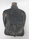 Black Clay Colima Pre Columbian Aztec Maya Toltec Seated God Mexico Sitting Terracotta