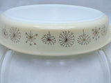 Pyrex Dandelion Dish Duet Divided Casserole Oval Baker Lid 1959 Promotion USA VTG