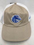 NEW Nike Hat Boise State Broncos Aerobill Trucker University BSU Cap Khaki