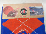 NEW Plaid Winter Scarf Boise State Broncos University BSU 2-Sided School Spirit Donegal Bay