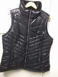 $125 Tag M Women’s Michael Kors Black Puffer Vest With Faux Fur Lined