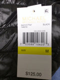 $125 Tag M Women’s Michael Kors Black Puffer Vest With Faux Fur Lined