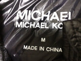 $125 Tag M Women’s Michael Kors Black Puffer Vest With Faux Fur Lined