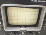 AN/USM-339 HP OSCILLOSCOPE AS-IS UNTESTED NO LID Case Navy Analog Military Spec Vintage
