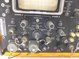 AN/USM-339 HP OSCILLOSCOPE AS-IS UNTESTED NO LID Case Navy Analog Military Spec Vintage