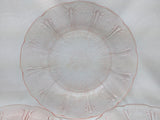 5 JEANETTE 9" PINK CHERRY BLOSSOM LARGE DINNER PLATES DEPRESSION GLASS Set