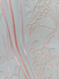 5 JEANETTE 9" PINK CHERRY BLOSSOM LARGE DINNER PLATES DEPRESSION GLASS Set