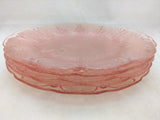 5 JEANETTE 9" PINK CHERRY BLOSSOM LARGE DINNER PLATES DEPRESSION GLASS Set