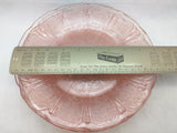 5 JEANETTE 9" PINK CHERRY BLOSSOM LARGE DINNER PLATES DEPRESSION GLASS Set