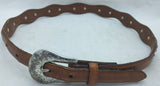 AS-IS FADED 32" Justin Girls Ladies Western Belt Leather Cowhide