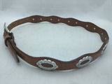 AS-IS FADED 32" Justin Girls Ladies Western Belt Leather Cowhide
