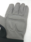 Rare NEW XL Komatsu Work Gloves Gray Grey Black NWOT Velcro Closure