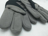 Rare NEW XL Komatsu Work Gloves Gray Grey Black NWOT Velcro Closure
