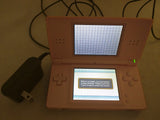 Pink Nintendo DS Lite USG-001 & Power Adapter