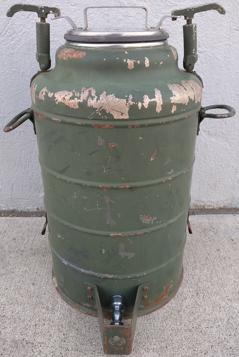Vintage 1950’s Stanley Insulated Stainless Water Cooler Jug JEEP US  Military 